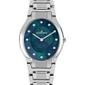 Jacques Lemans Jacques Lemans Florence 1-2155A  1-2155A кварцевые женские часы  бирюзовый циферблат, браслет нержавеющая сталь — вид спереди