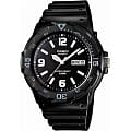 Casio Casio Collection MRW-200H-1B2VDF (MRW-200H-1B2)  MRW-200H-1B2VEG кварцевые мужские часы  черный циферблат, браслет пластик — вид спереди